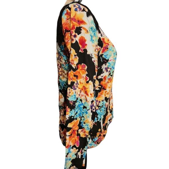 Copper Key Multicolor Laced Blouse Size Small - Picture 4 of 7